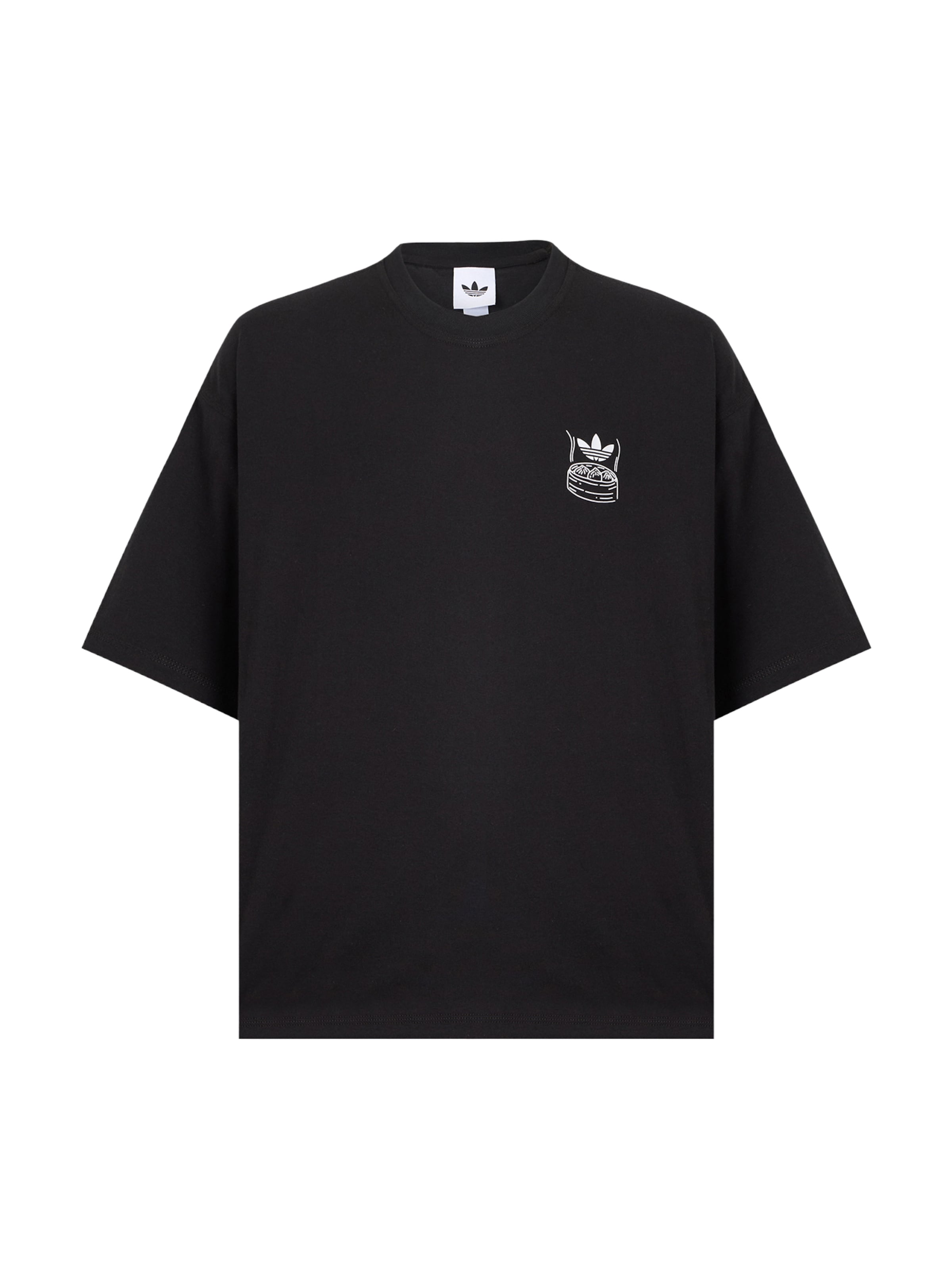 T-Shirt 'Chopsticks' ADIDAS ORIGINALS en noir : devant
