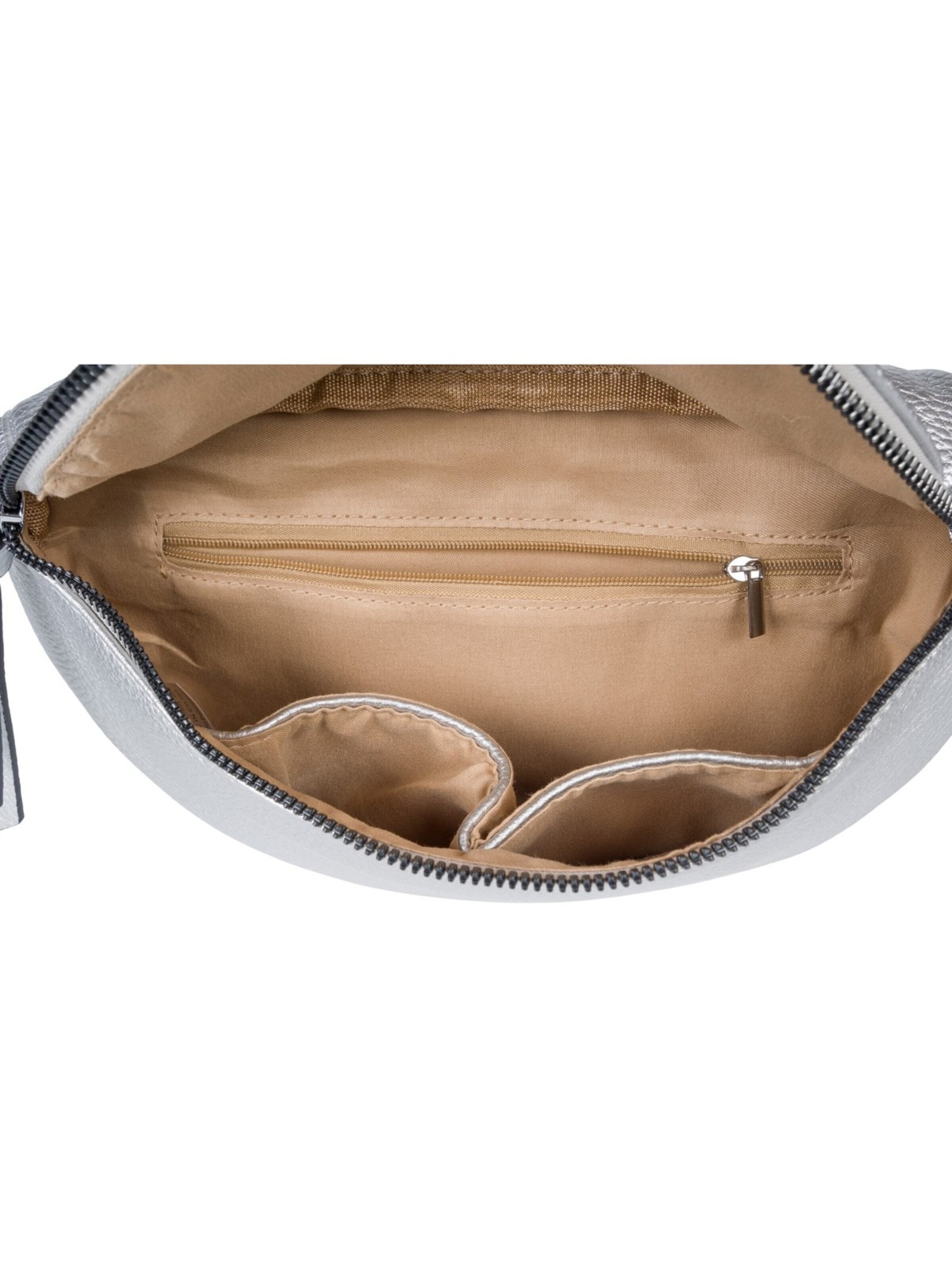 styleBREAKER Umhängetasche '2-Teiliges Set Halbmond Crossbody Bag'‌‌‌‌ in Silber