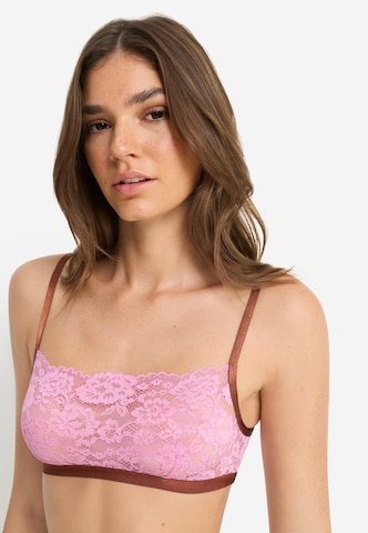 LSCN by LASCANA Bustier Melltartó - rózsaszín: elől