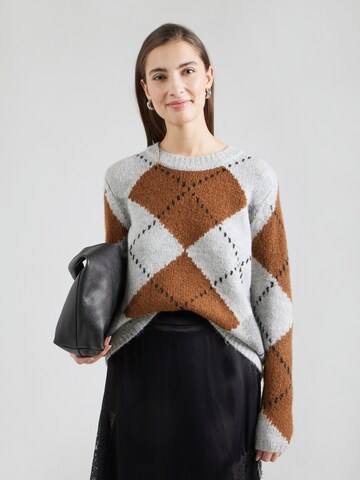 Soyaconcept Pulover 'ACACIE 1' | rjava barva: sprednja stran