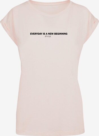 Merchcode Shirt 'Hope' in Roze: voorkant