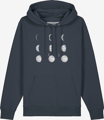 Sweat-shirt ' Moonphases ' Watapparel en gris : devant
