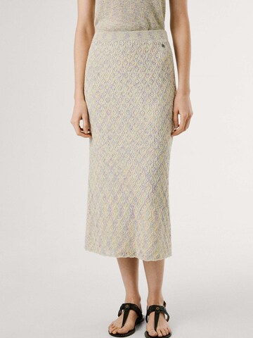Jupe 'Claire' Pepe Jeans en blanc : devant