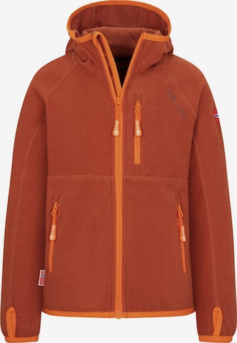 TROLLKIDS Fleece Jacket in Red: front