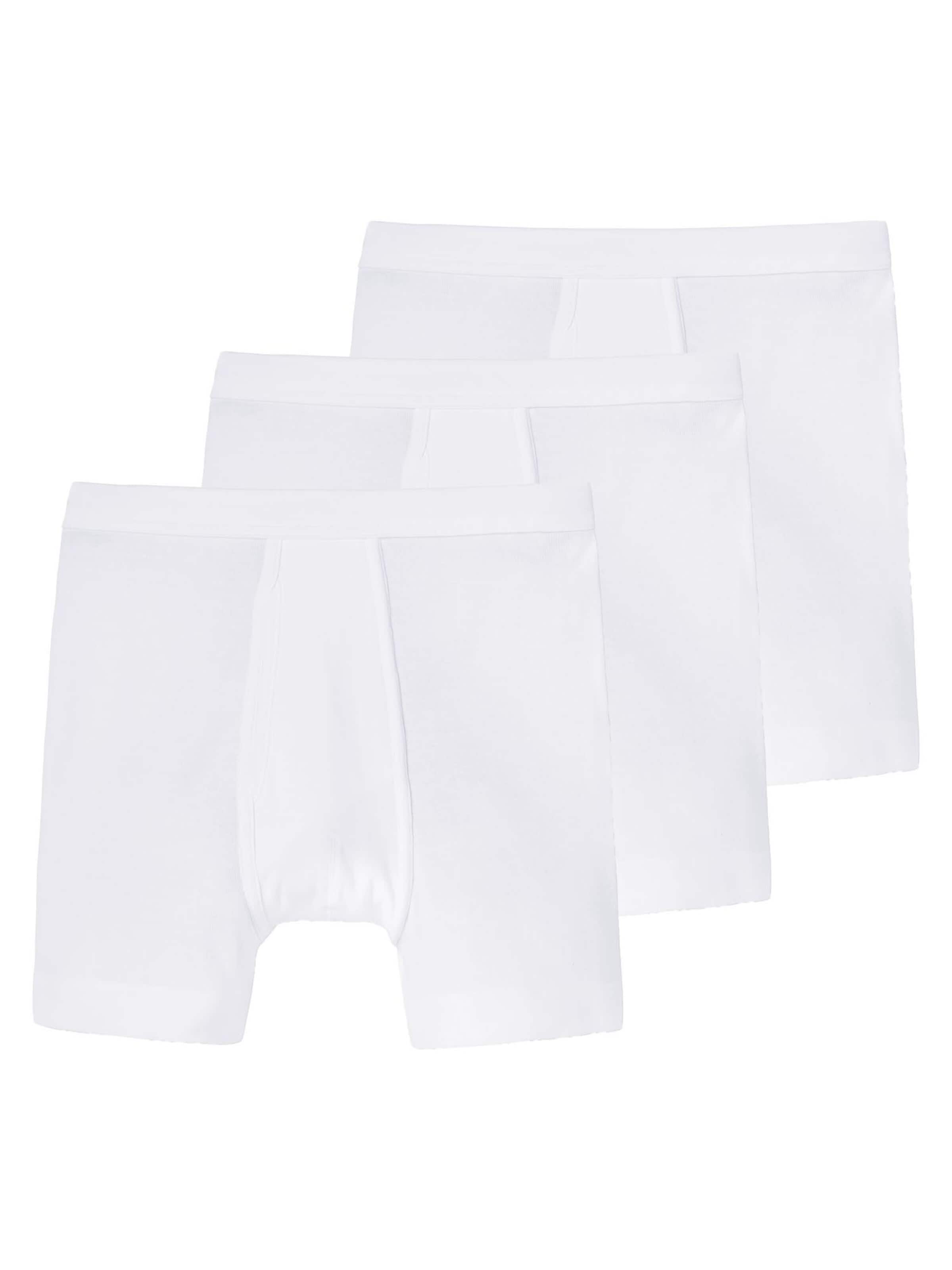 SCHIESSER Boxershorts 'Essentials Feinripp' in XXL in de kleur Wit, Productweergave