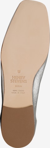 Henry Stevens Classic Flats 'Audrey HVL' in Silver