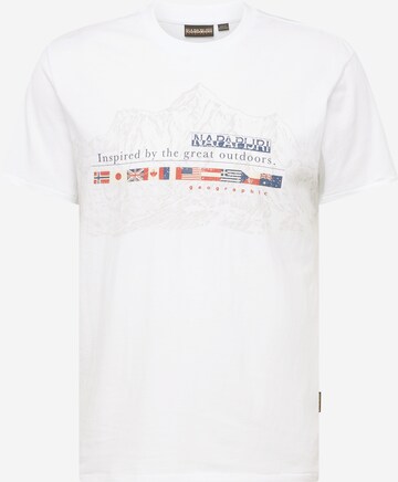 NAPAPIJRI Shirt 'TURIN 1' in Wit: voorkant