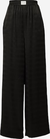 Wide leg Pantaloni de la Karo Kauer pe negru: față