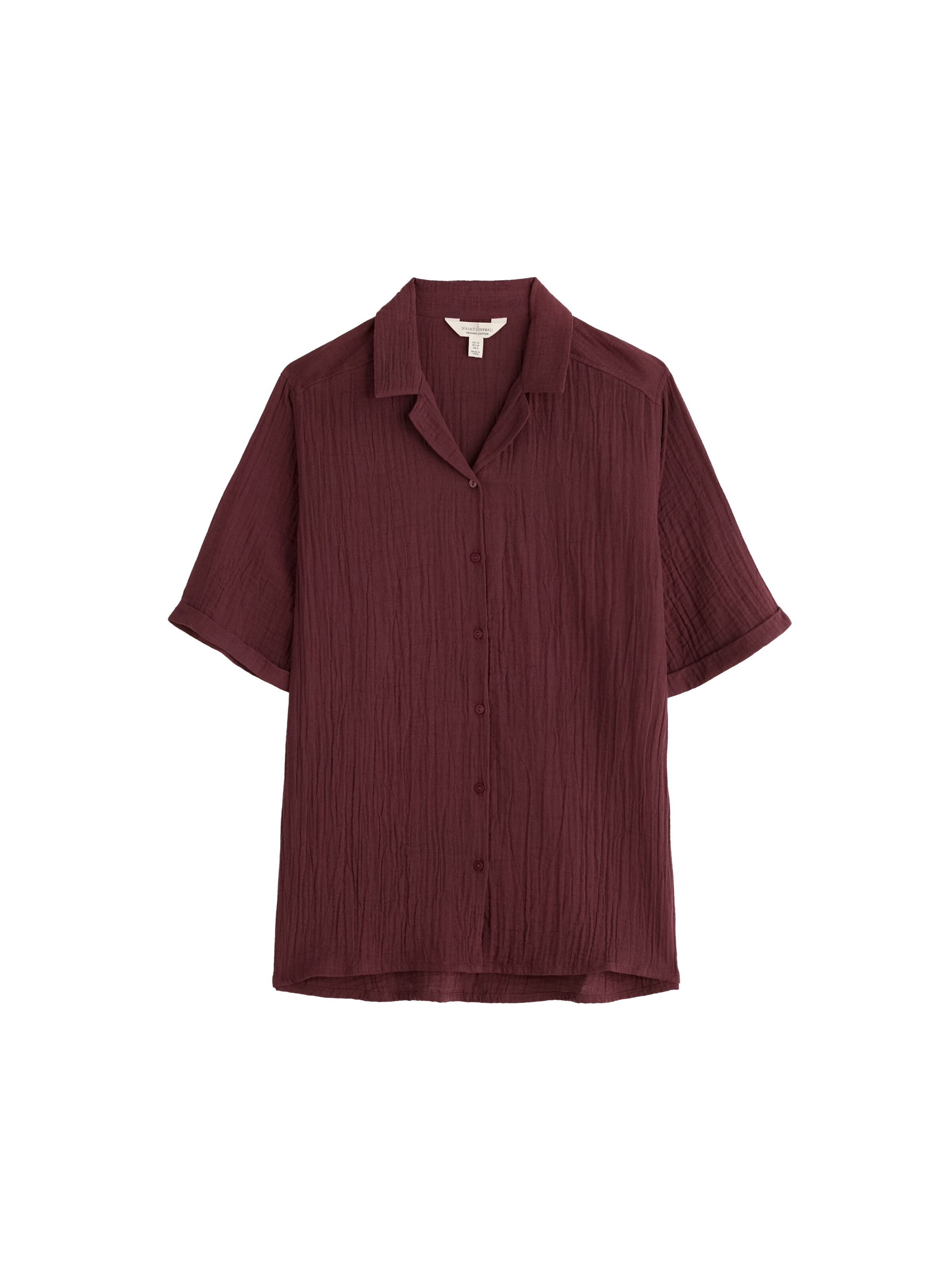 Seasalt Cornwall Bluse in S in dunkelbraun, Produktansicht