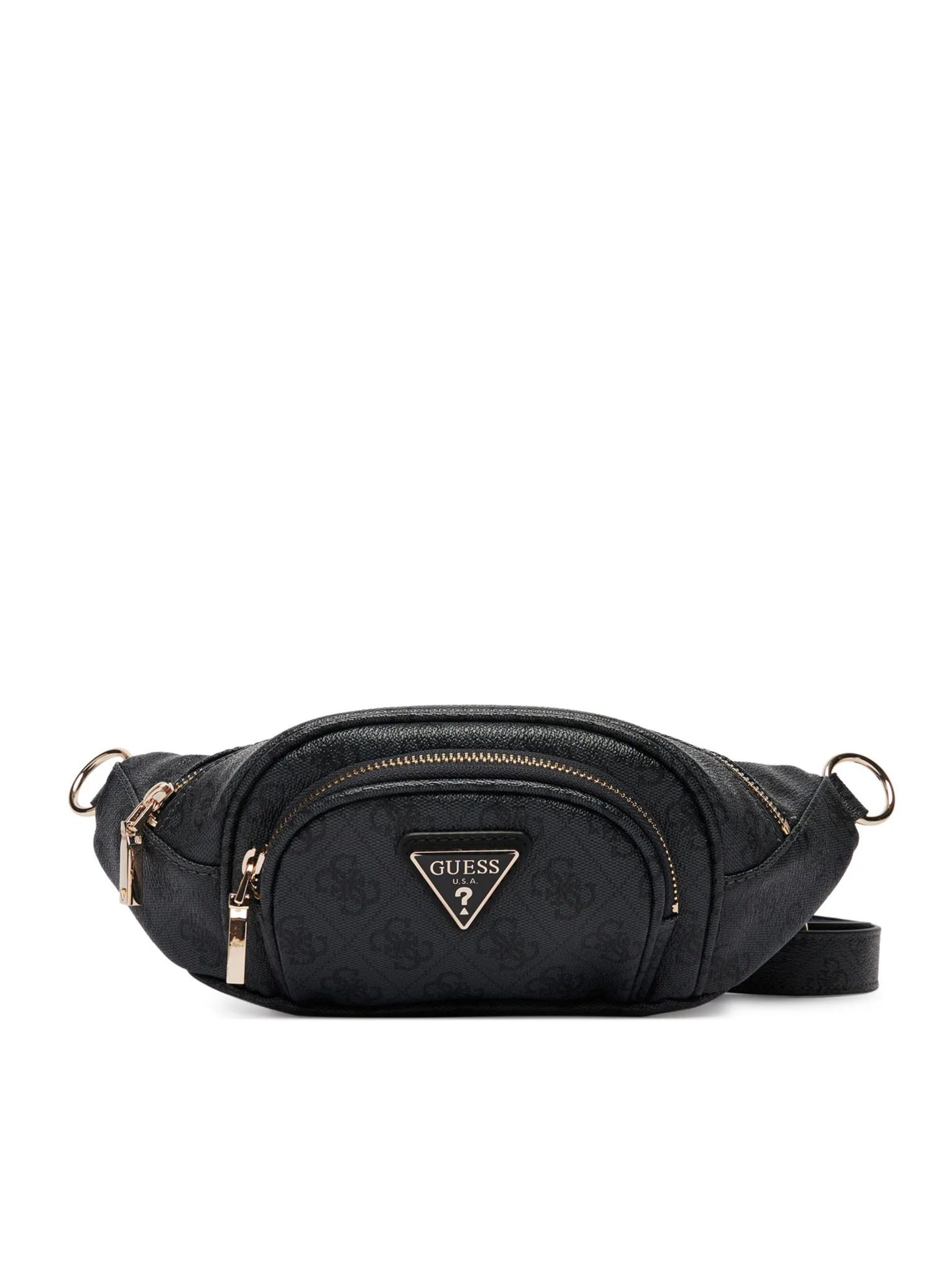 Borsa a spalla 'Latona Belt Bag' di GUESS in grigio: frontale