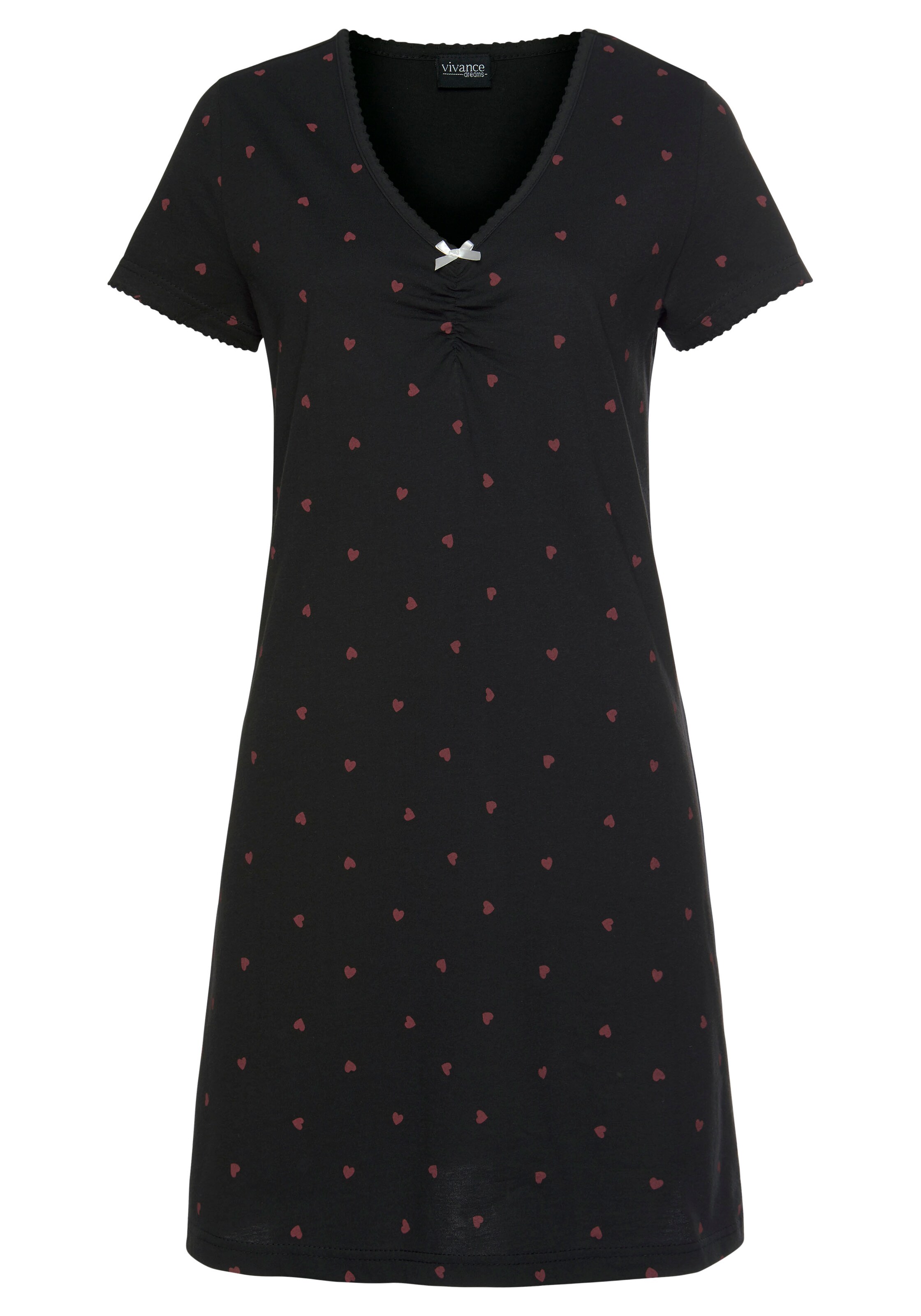 VIVANCEregular Spavaćica košulja - crvena boja