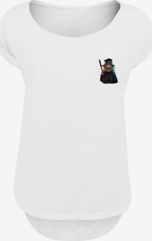 F4NT4STIC Shirt 'Wizard Cat' in Weiß: Vorderseite