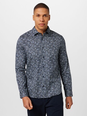 Matinique Slim fit Button Up Shirt 'Trostol' in Blue: front