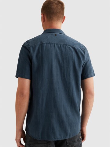 Regular fit Camicia 'Shirt with short sleeves and check texture' di PME Legend in blu