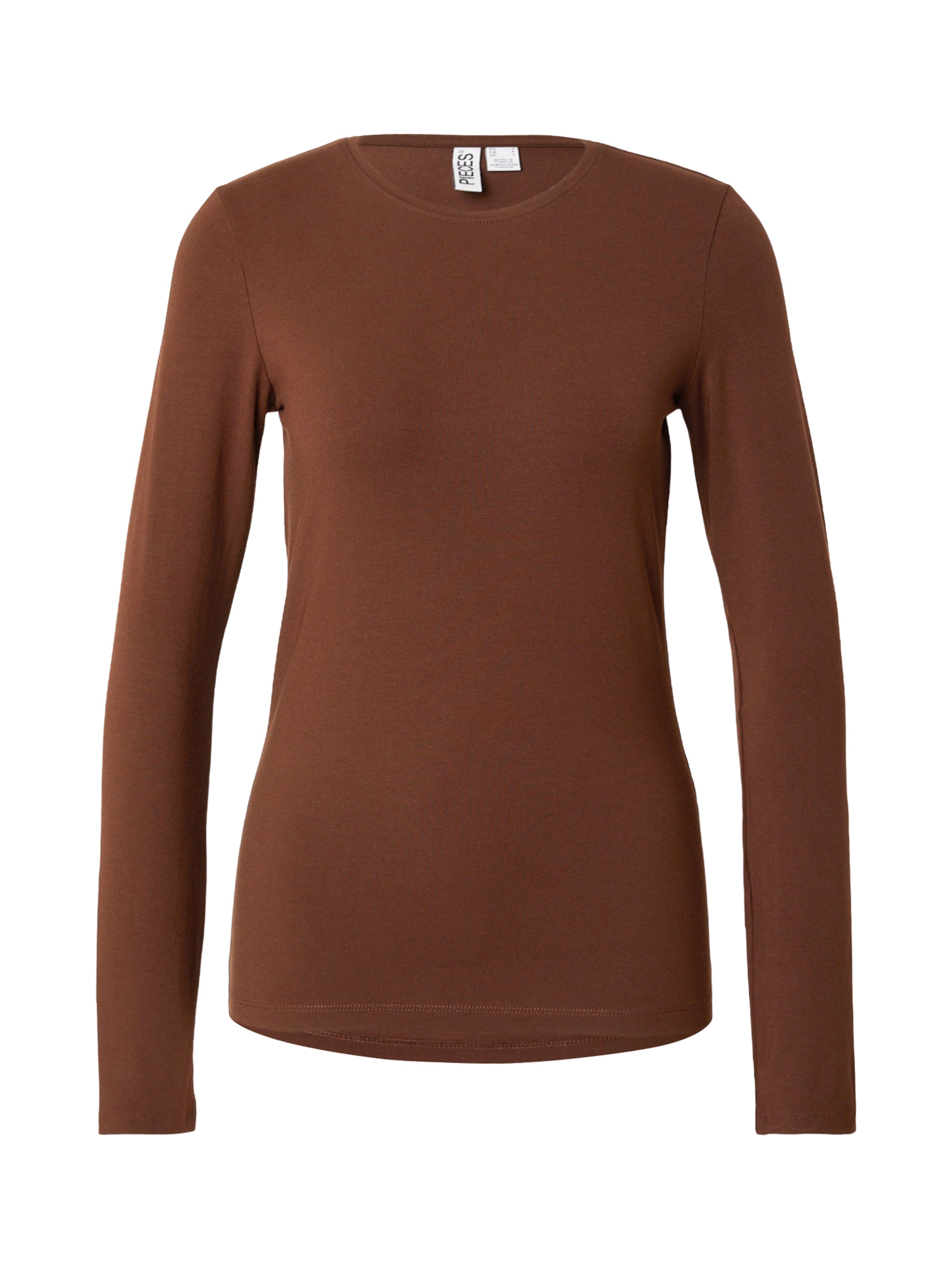 PIECES Shirt 'PCSIRENE' in Brown: front