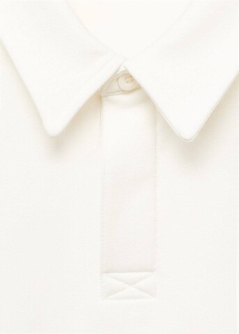 MANGO TEEN Comfort fit Button Up Shirt 'Zipp' in White