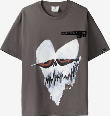 T-Shirt Bershka en gris : devant