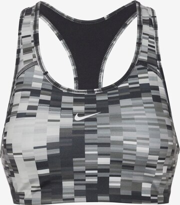 NIKE Bralette Sports Bra 'DF SWOOSH PRO' in Grey: front