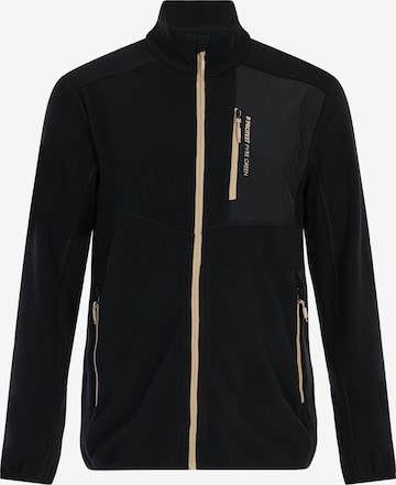 PROTEST Fleecejacke 'PRTPallas' in Schwarz: Vorderseite