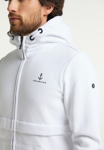 DreiMaster Maritim Zip-Up Hoodie in White