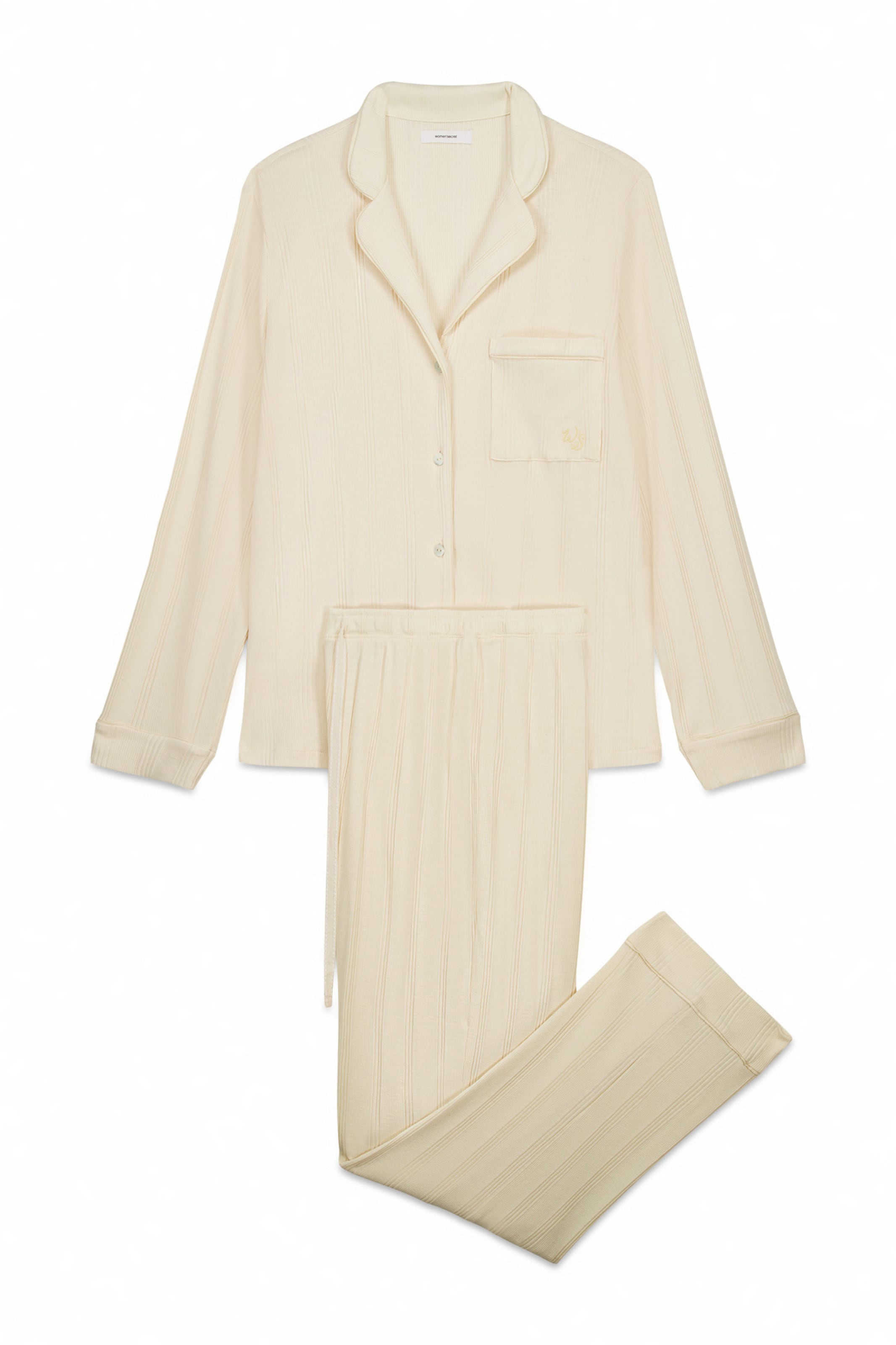 Pyjama Women' Secret en blanc : devant