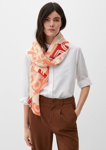 s.Oliver Schal in Orange: Vorderseite