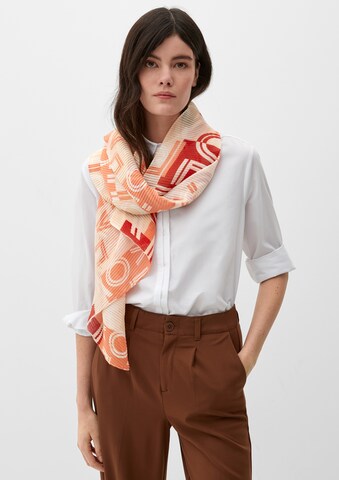 s.Oliver Scarf in Orange: front