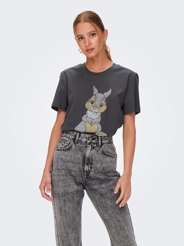 ONLY Shirt 'BAMBI' in Grey: front