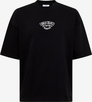 Carlo Colucci T-Shirt 'Felici' in Schwarz: Vorderseite