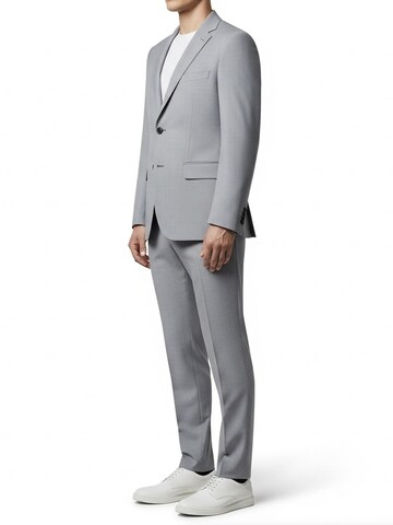 Keskin Collection Skinny Anzug 'Anzug 2 teilig Slim Fit viele Farben' in Grau