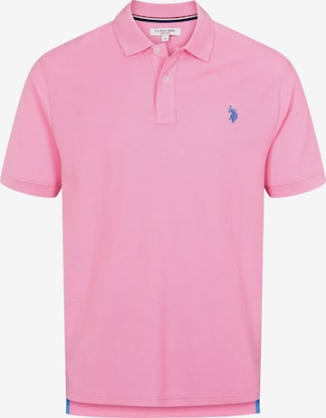 U.S. POLO ASSN. Button Up Shirt 'UMALFRED' in Pink: front