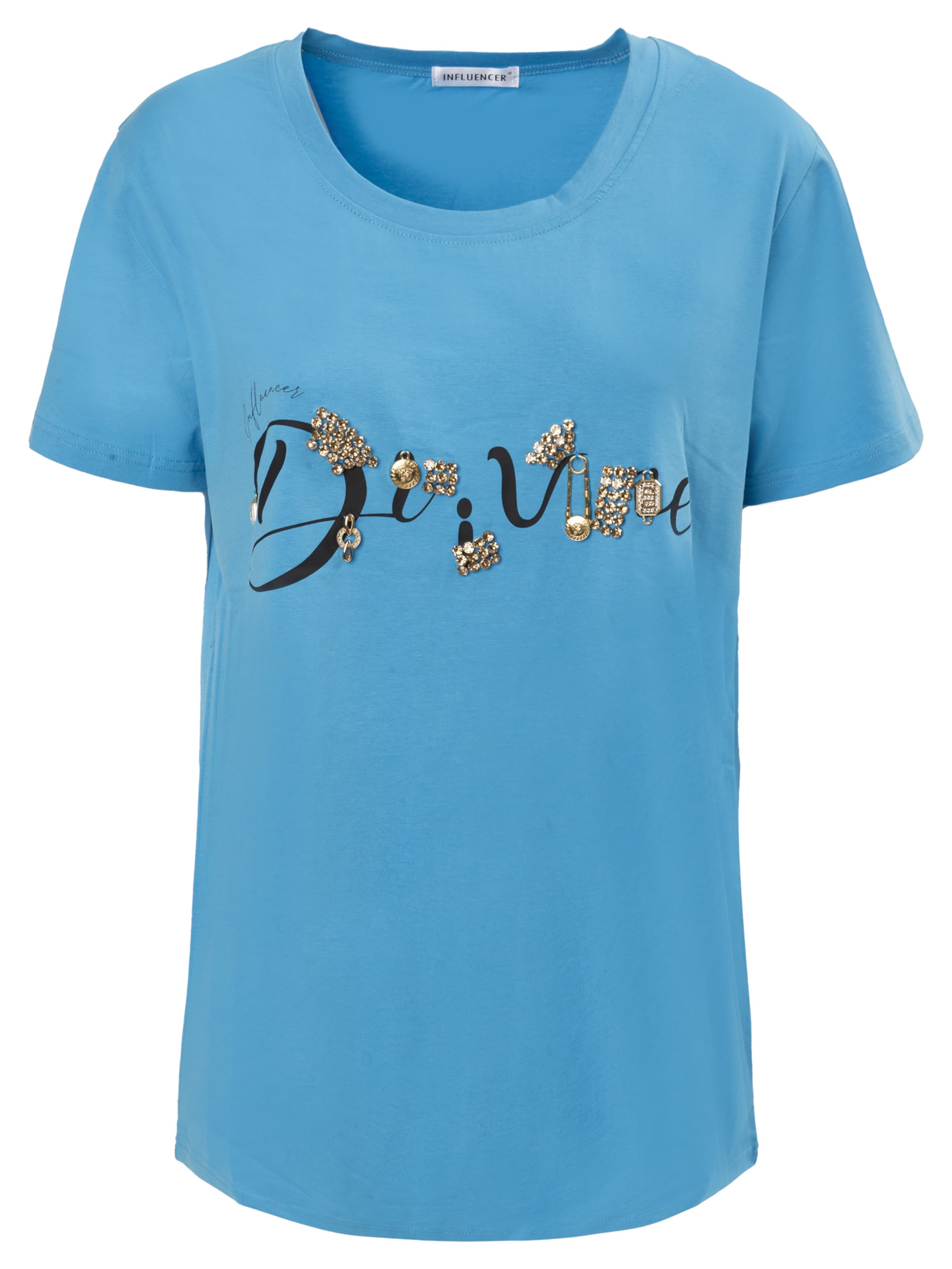 Influencer - Camiseta 'Dream' en azul: frente