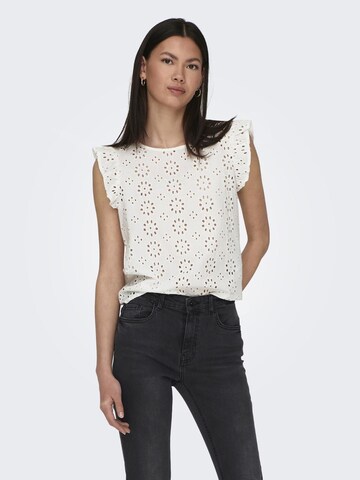 JDY Blouse 'JDYVola' in Wit: voorkant