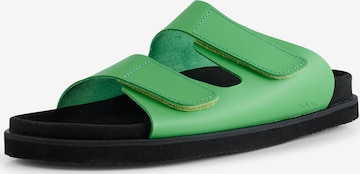 Shoe The Bear Mules 'STB-FERN VELCRO' in Green: front