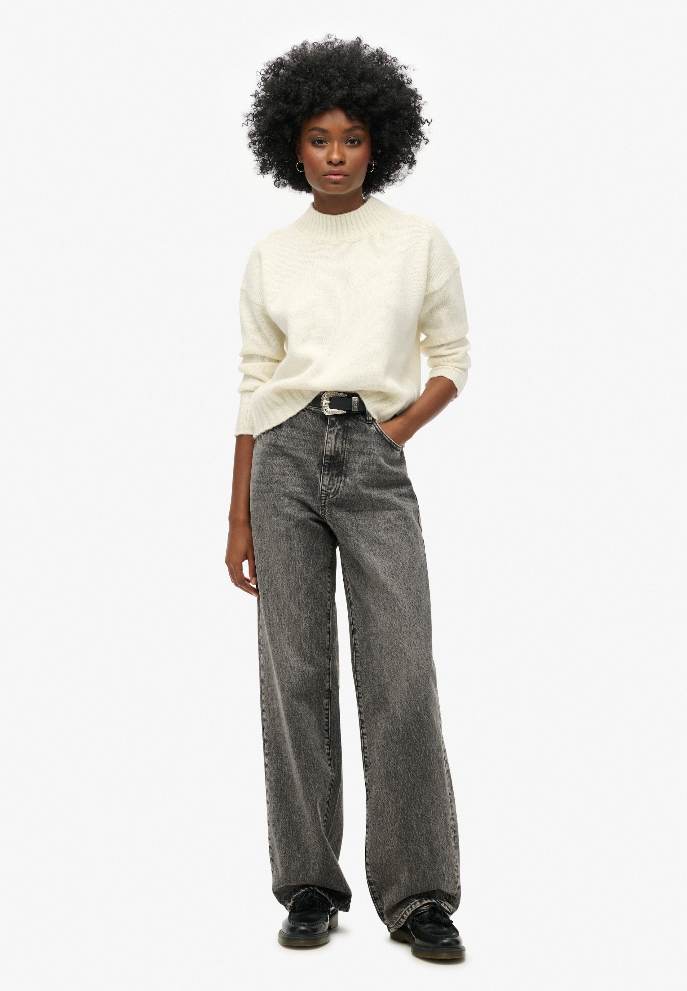 Wide Leg Jean Superdry & Co en gris