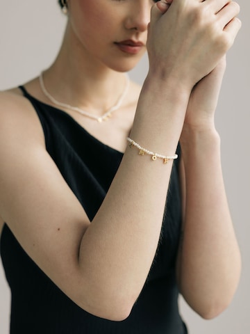 Bracelet 'Bracelet Rime initiale' LA MAISON GISEL B. en blanc