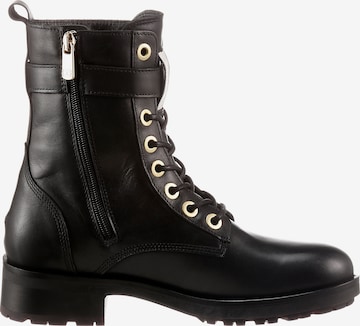 TOMMY HILFIGER Lace-Up Ankle Boots in Black