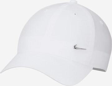 Nike Sportswear Cap in White: front