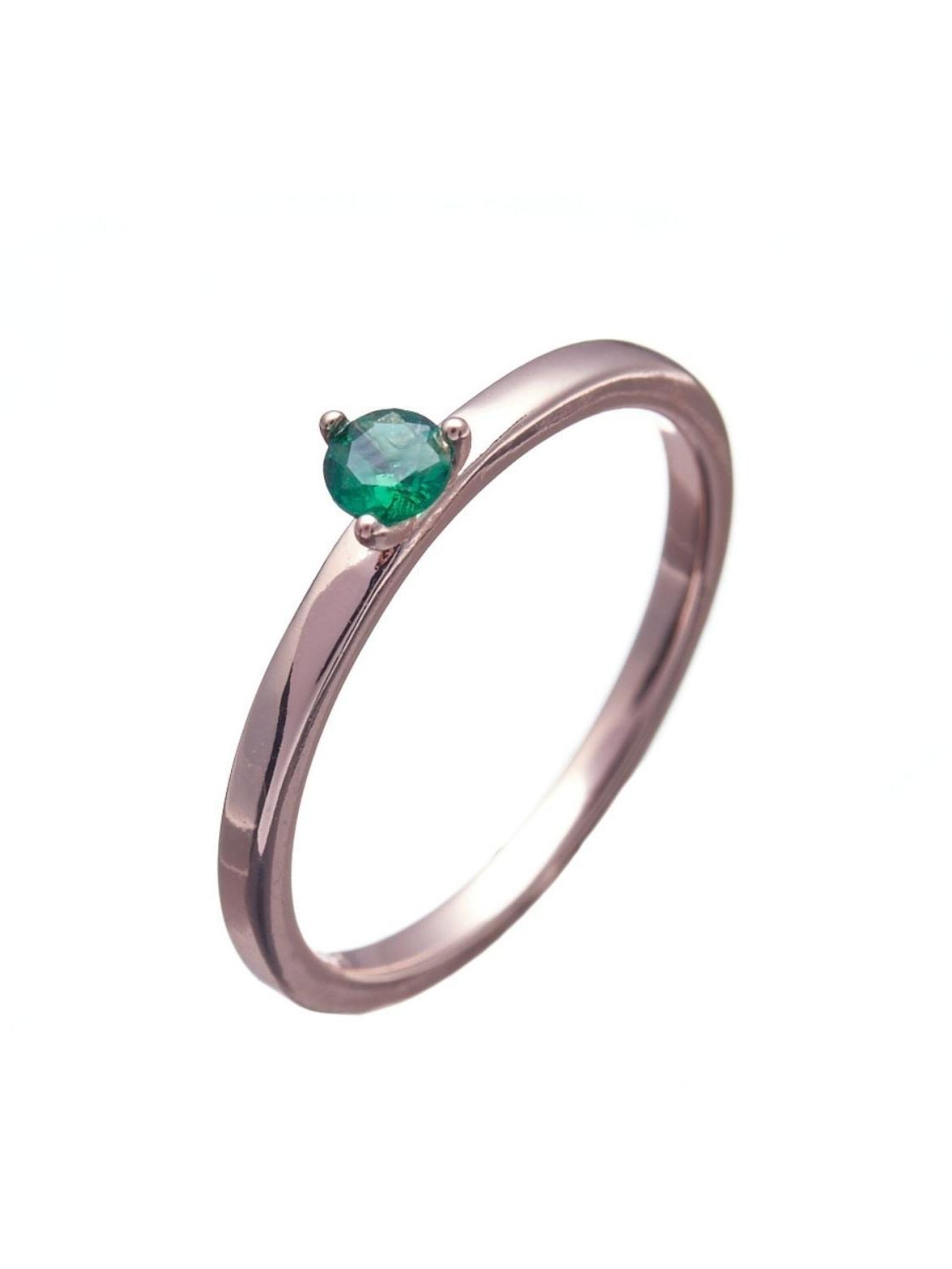 THE GEM STORIES JEWELRY - Anillo 'Rose Gold Ring with Colourful Crystals' en Mezcla de colores
