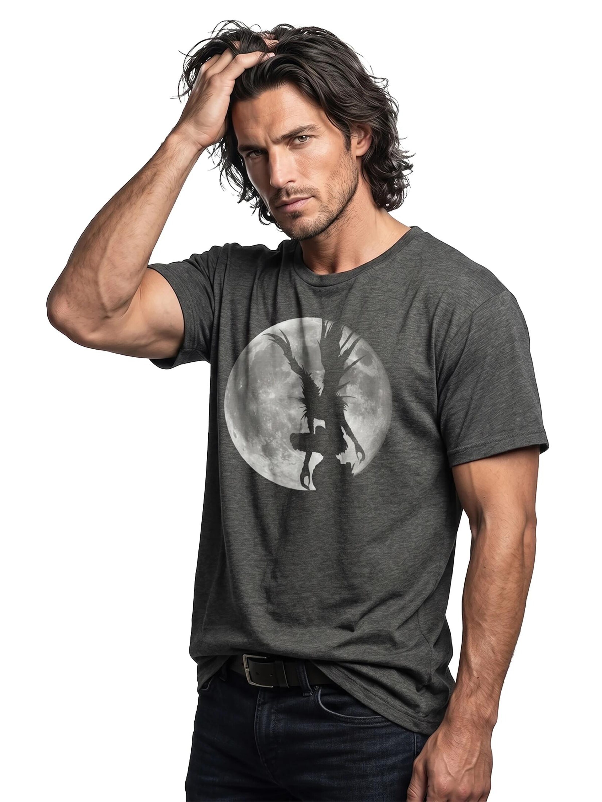 MAKAYA Shirt 'L Moon Shadow'‌‌‌‌‌ in Grau
