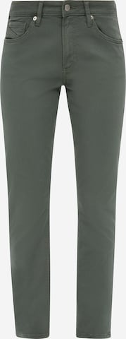 Coupe slim Jean QS en vert : devant