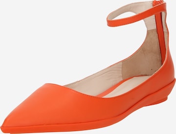 Calvin Klein Ballerina met riempjes in Rood: voorkant