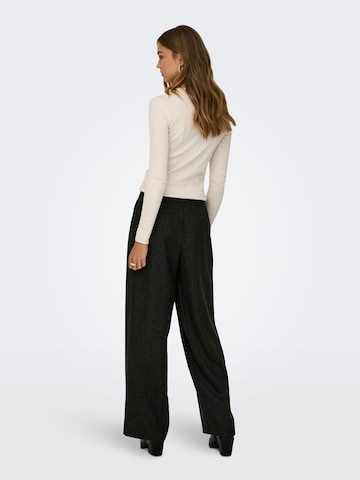 JDY Wide leg Bandplooibroek 'JDYCHARLY' in Zwart