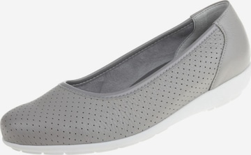 Natural Feet Ballet Flats 'Annabelle' in Grey: front