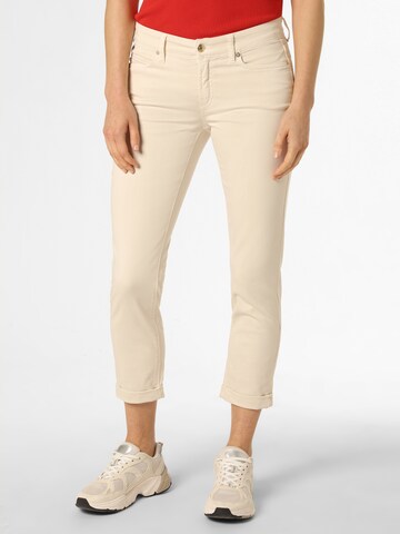 Cambio Regular Broek 'Piper' in Beige: voorkant