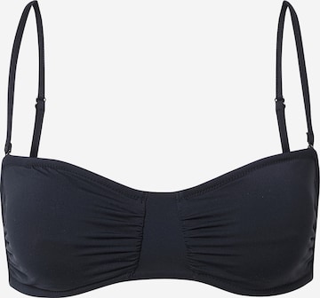 ROXY Bandeau Bikini Top in Black: front