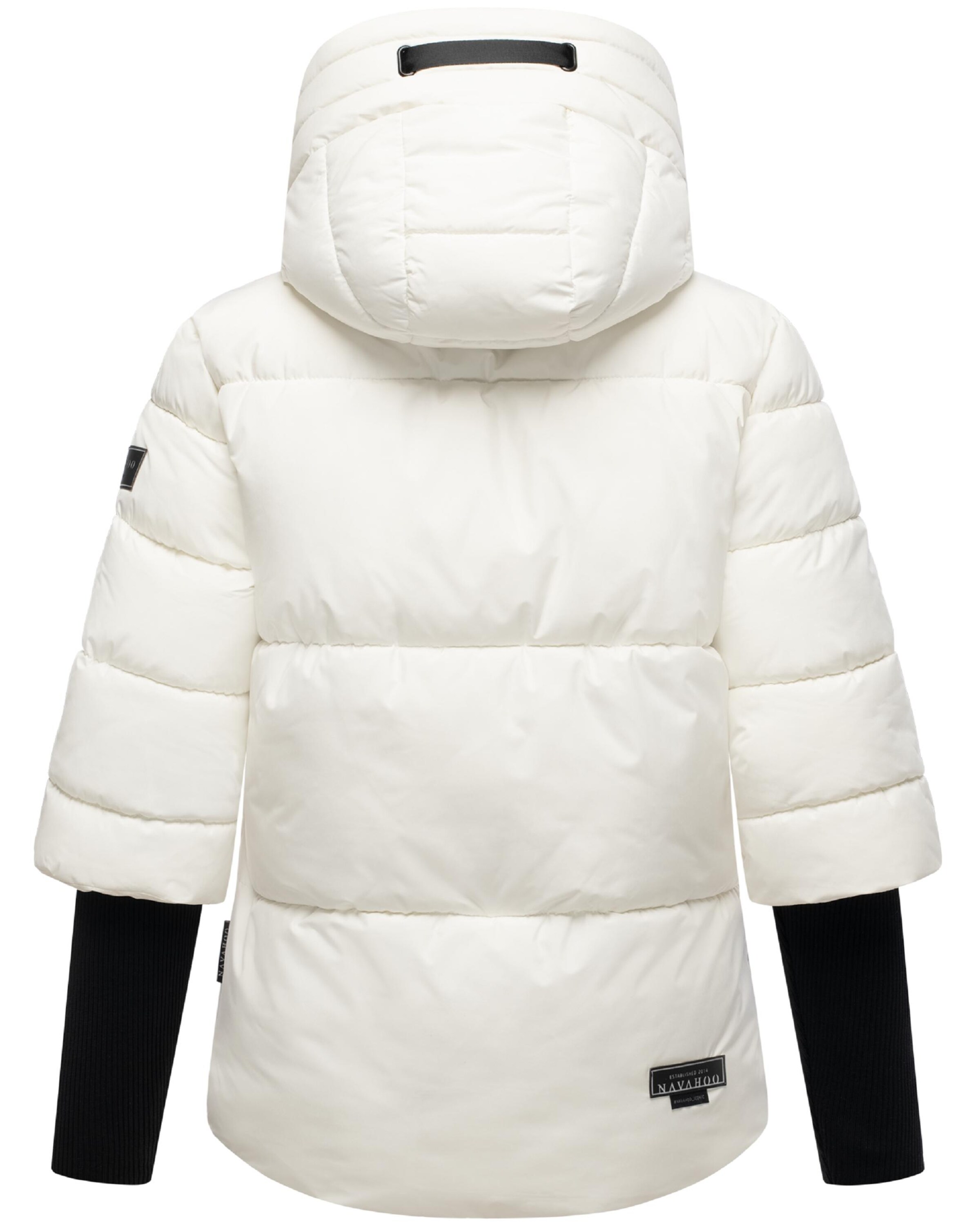 NAVAHOO Winter jacket 'Lotusherz XIV' in White