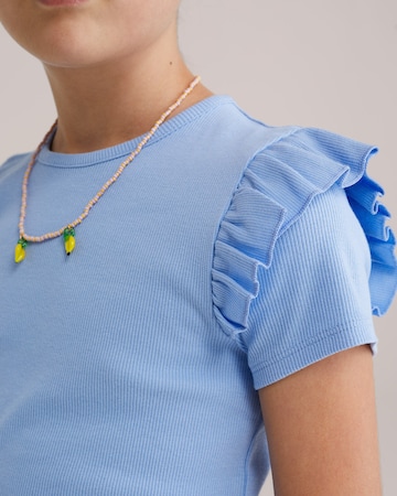 WE Fashion Тениска 'Meisjes' в синьо