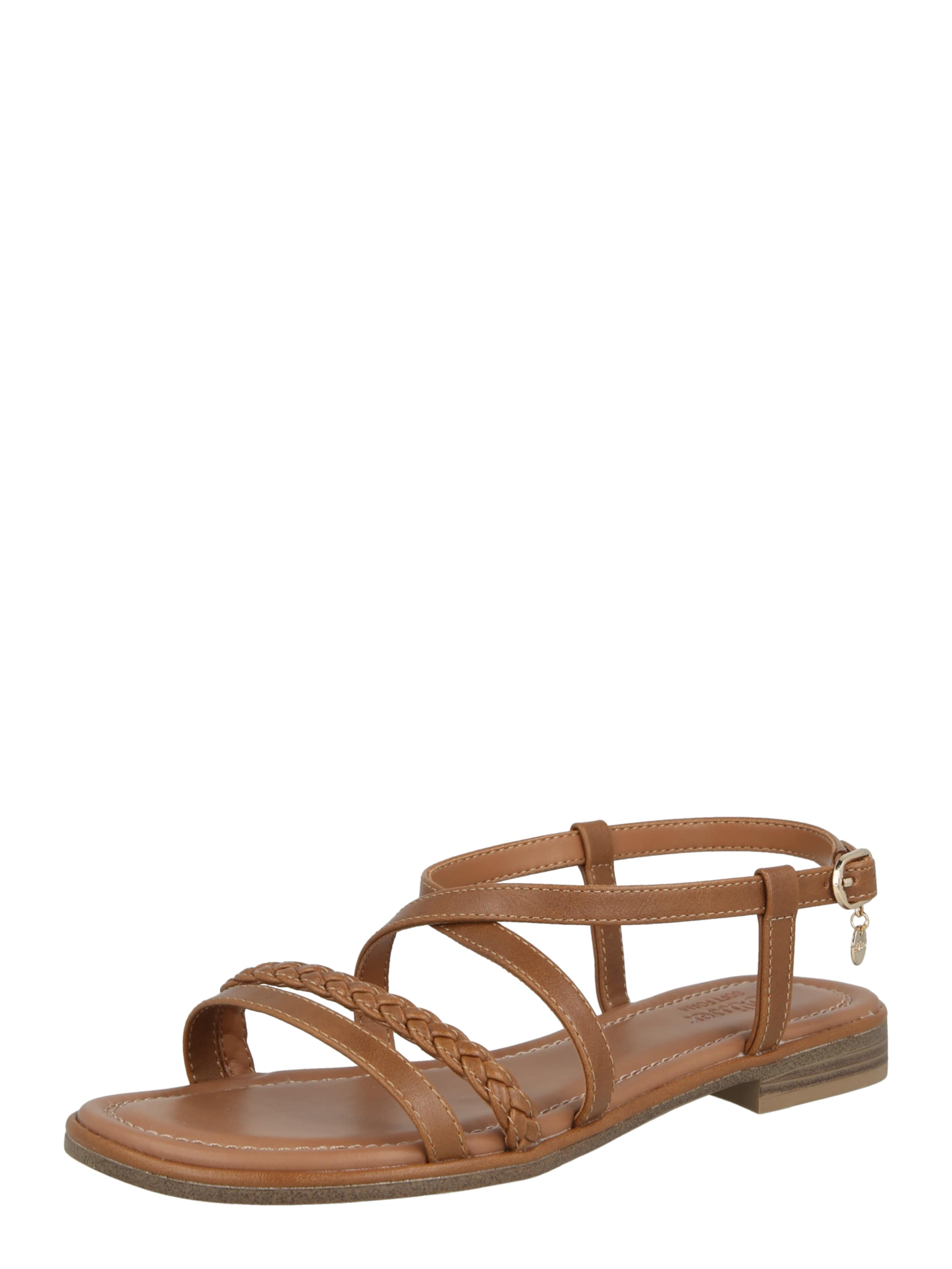 s.Oliver Strap sandal in Brown: front