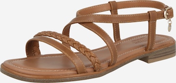 s.Oliver Strap sandal in Brown: front